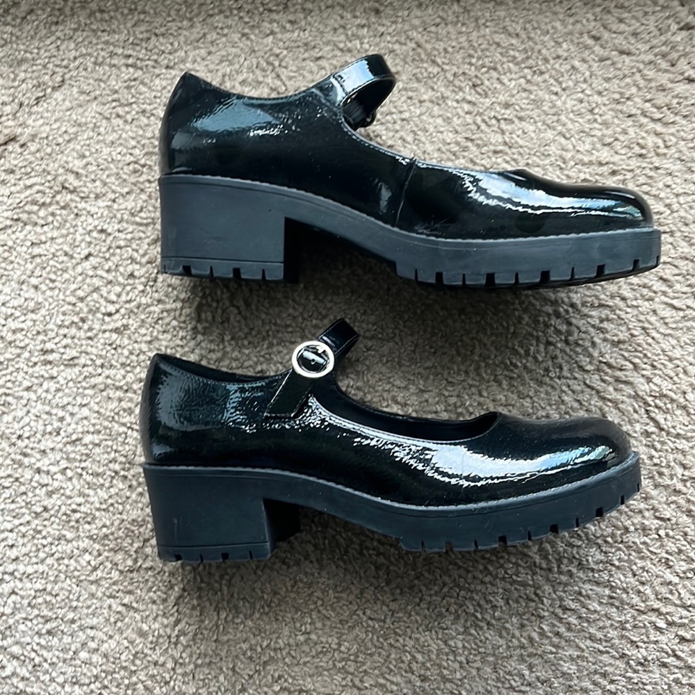 Pleather Mary Janes